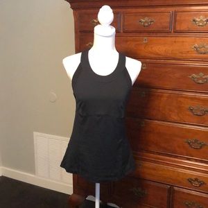 Lululemon black tank size 8